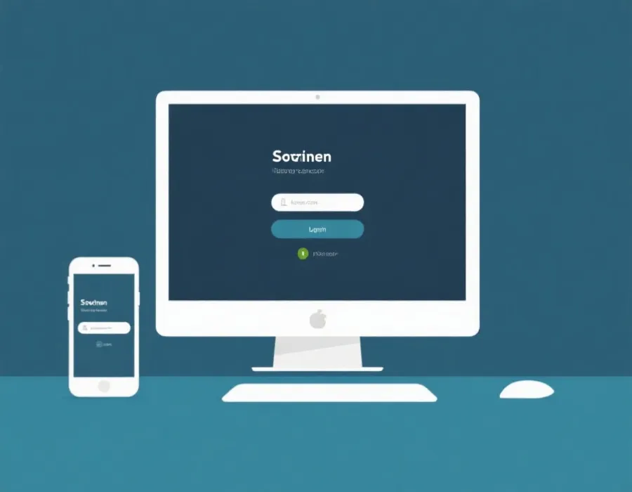 网页版与移动端同步访问示意